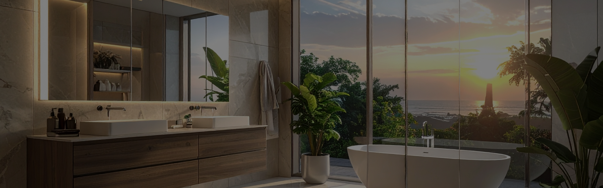 Canceles de baño de cristal templado en Cancún